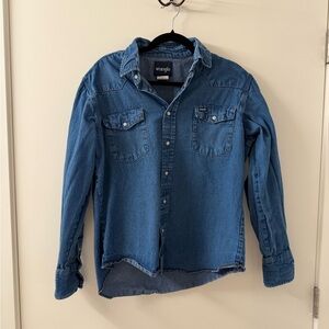 Wrangler Blue Denim Shirt